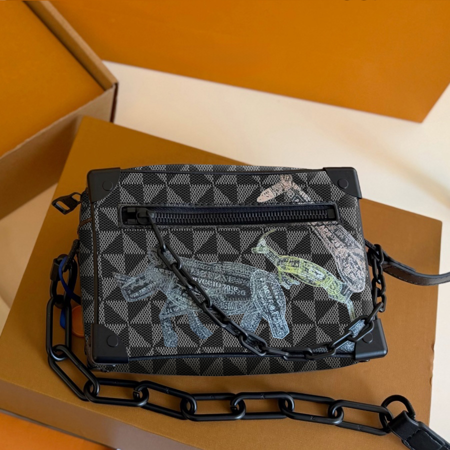 Sacs de mode Sac à bandoulière Sac à chaîne décontracté Sac en cuir Fourre-tout Sac à main unisexe Sac à bandoulière Petit sac à provisions Sac à