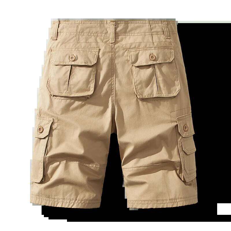 Men's Short Pants Cotton Cargo Shorts Tactical Breeches Casual Sports Man Hiking Fishing Streetwear 26Y0613