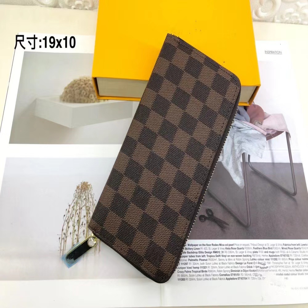 2024 New Foreign Trade Model European and American Fashion Classic Long Single-Chain Wallet Trendy Business