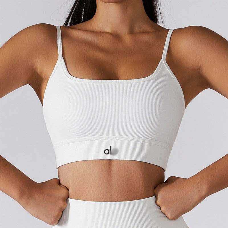 sports Womens bra tank top for running push-up fitness bra beautiful back yoga top ribbed shockproof training top L260612