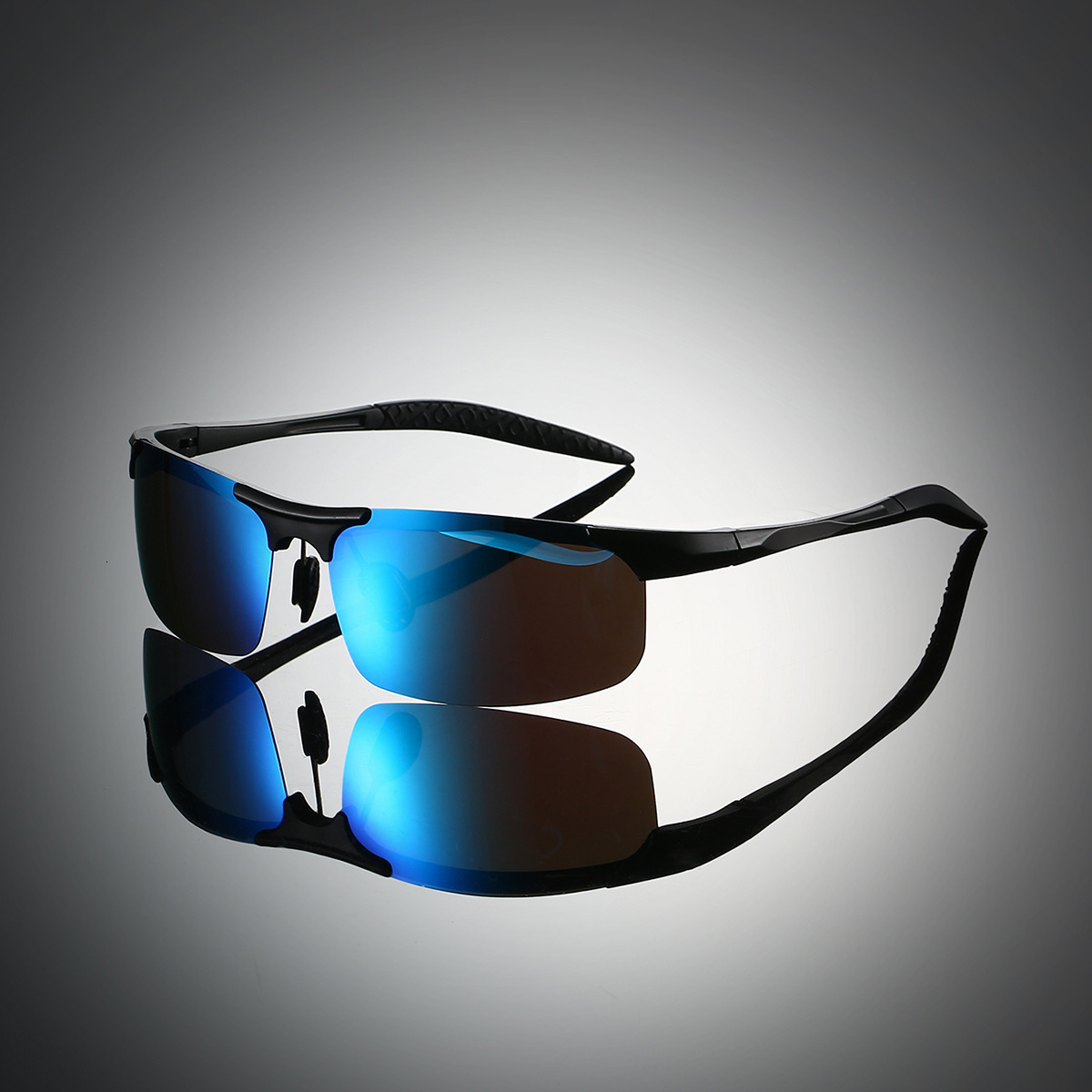 High quality Outdoor Sports Trendy One-Piece Colorful Lens Anti-Glare Stylish Running Cycling Sun Protection Sunglasses