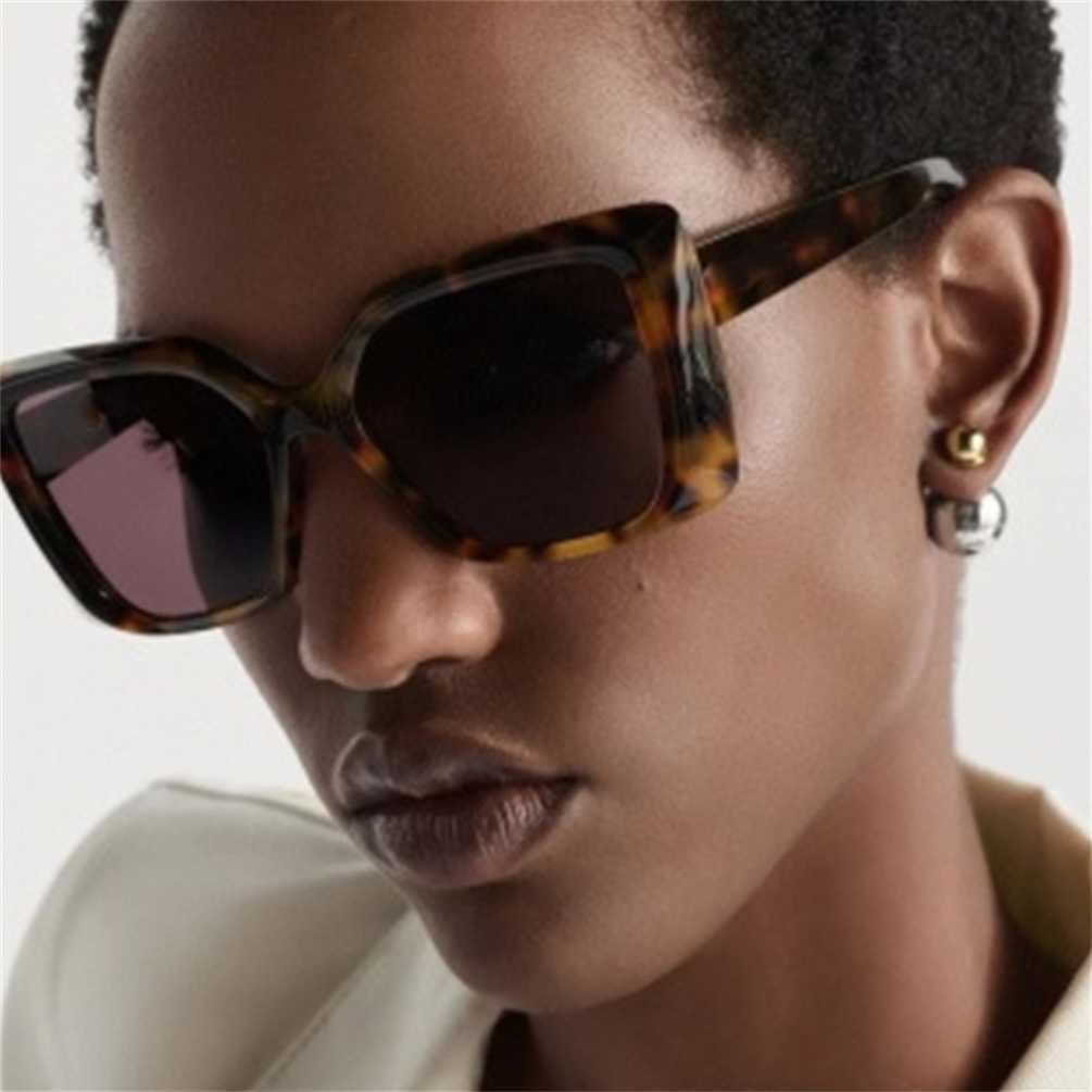 S5F-2 Square Concave Glasses Ins Fashionable Anti-Blue Light Flat Glasses Large Frame Thick Rim Eyeglass Frame