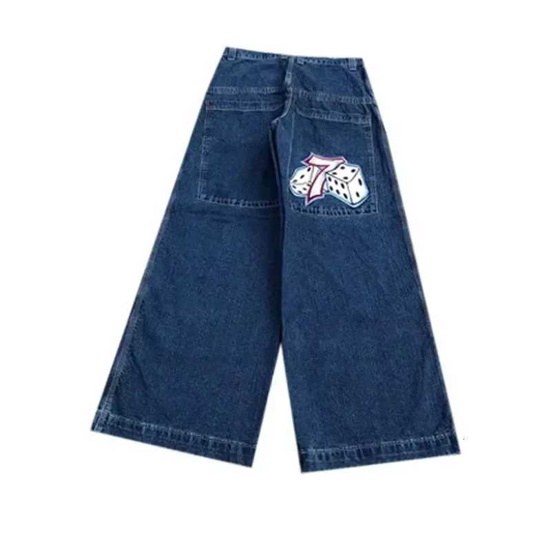 Y2K Loose Jeans Retro Pattern Embroidery High Quality Mens Hip Hop American Fashion Harajuku Street Clothing Wide Legs Jeans T260410