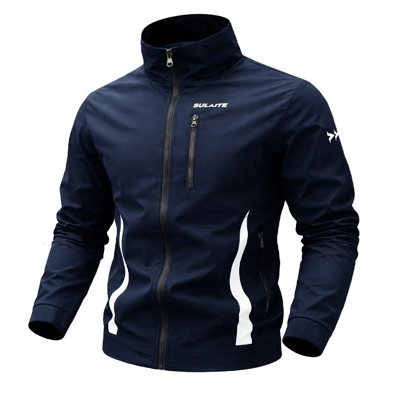 Mens Jacket Casual Stand Collar Spring Summer Lightweight Windbreaker Bomber Sportswear Breathable Coat Clothing 260613