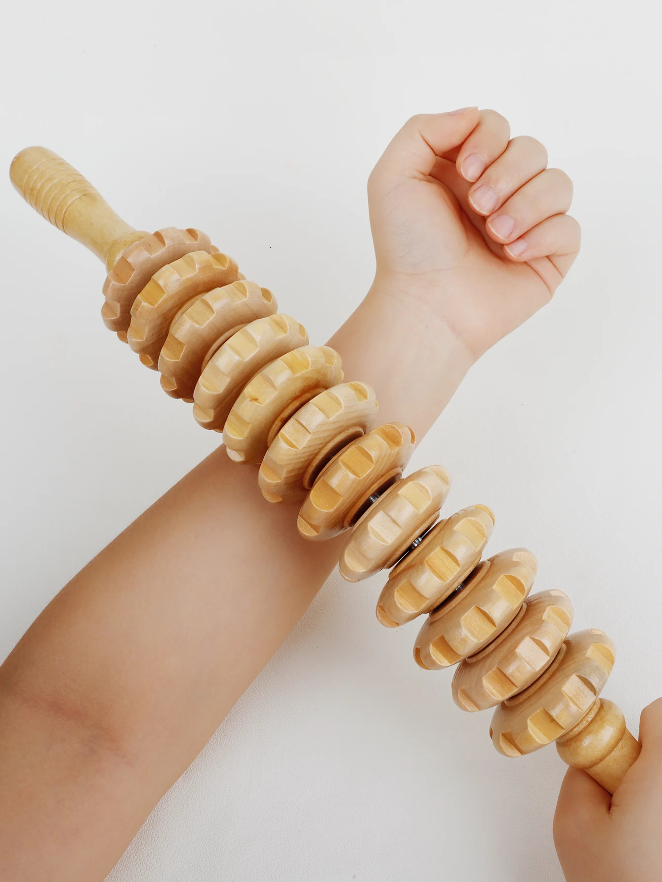 Wood Roller Gear Stick Massage Tool Cellulite Slimming Massager Lymphatic Drainage Body Shaping Trigger 260613