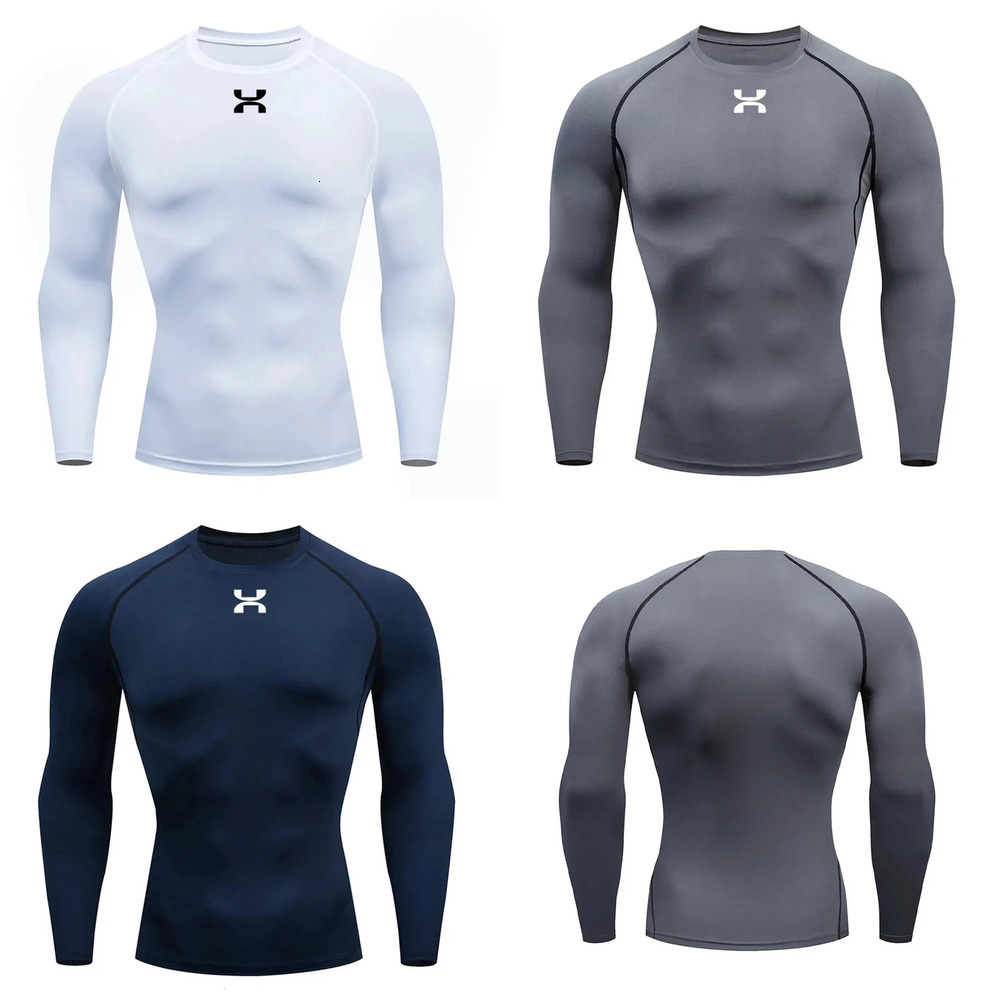 Underarmore shirts Sports Top Quick Dry Mens Compression Shirt Long Sleeve Second Skin Gym Workout Short Fitness Running TShirt Men Wear 241009 2c8