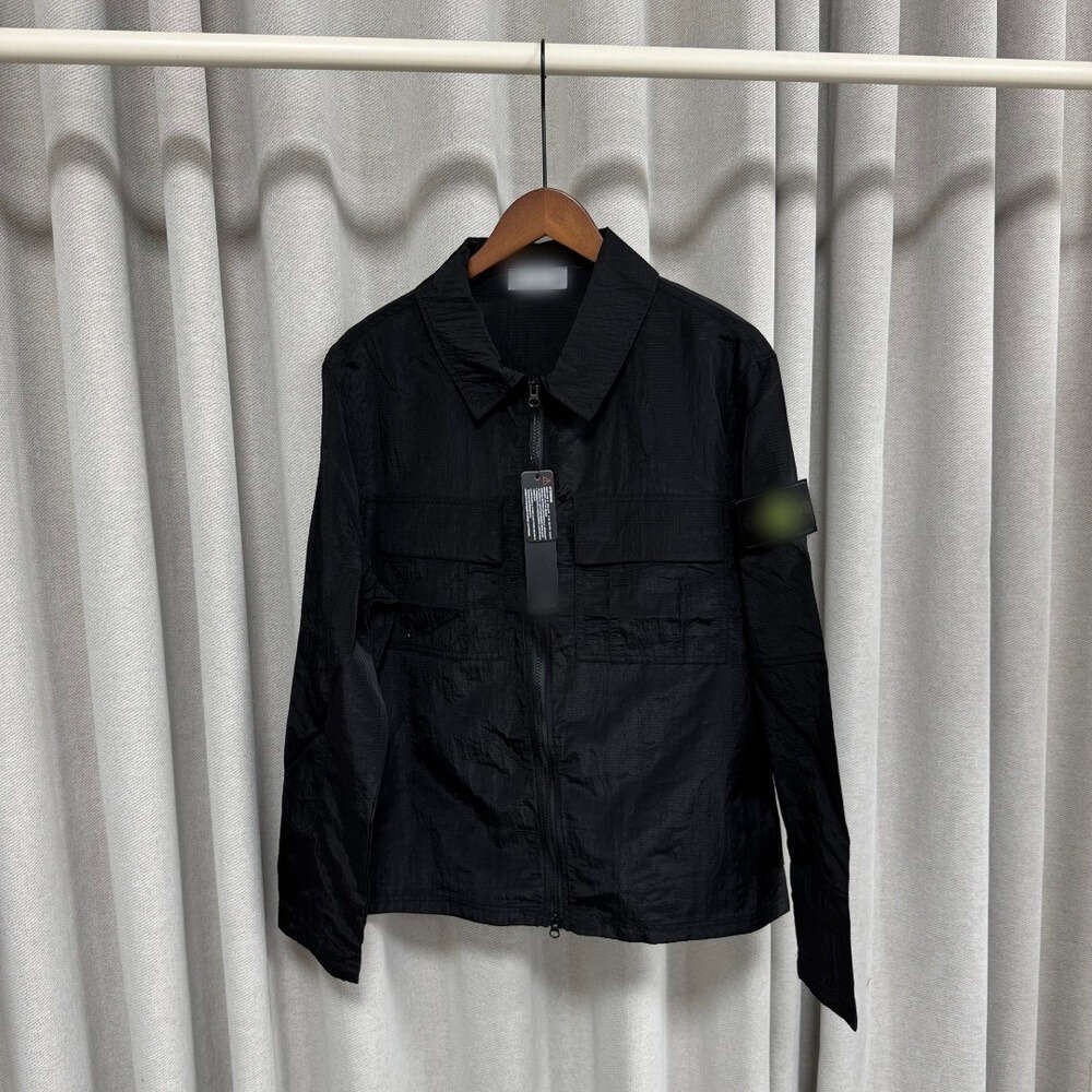Topstoney Jackets Designer Jacket Men's Style Stone Multi Pocket Zip-Up Coat Casual Windbreaker Sun Protection Clothing Breathable Comfortable