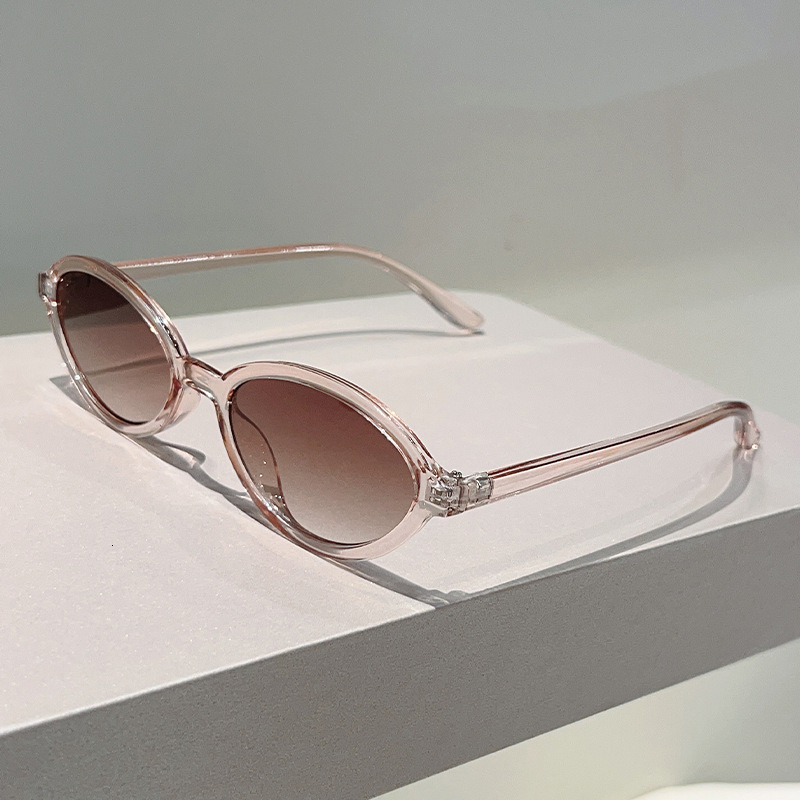 High quality Vintage Oval 2026 New High-End Fashion Face Small Frame Leopard Print Trendy Sunglasses
