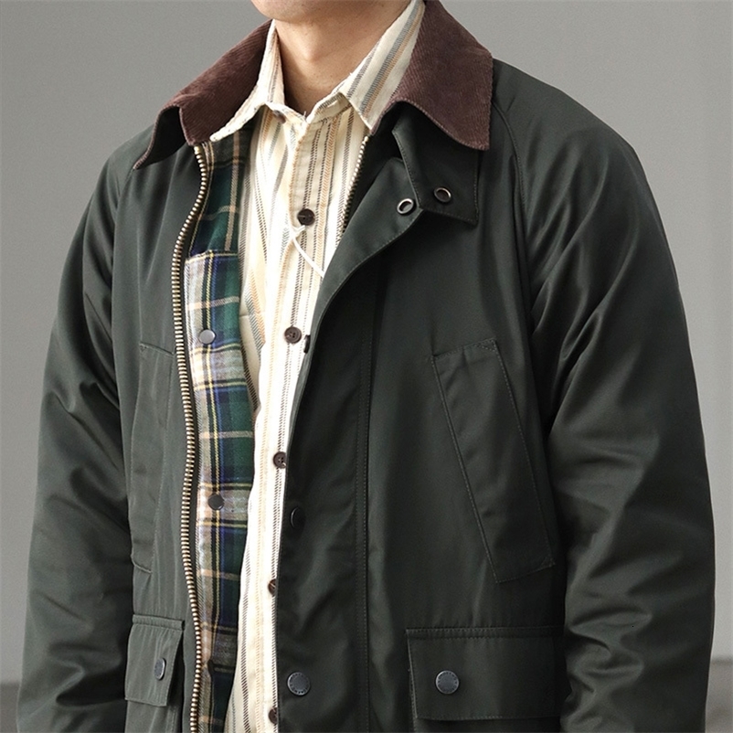 3607 Autumn Winter American Retro Cargo Jacket Mens Fashion Multi-pockets Casual Heavyweight Windproof and Waterproof Coat 260604