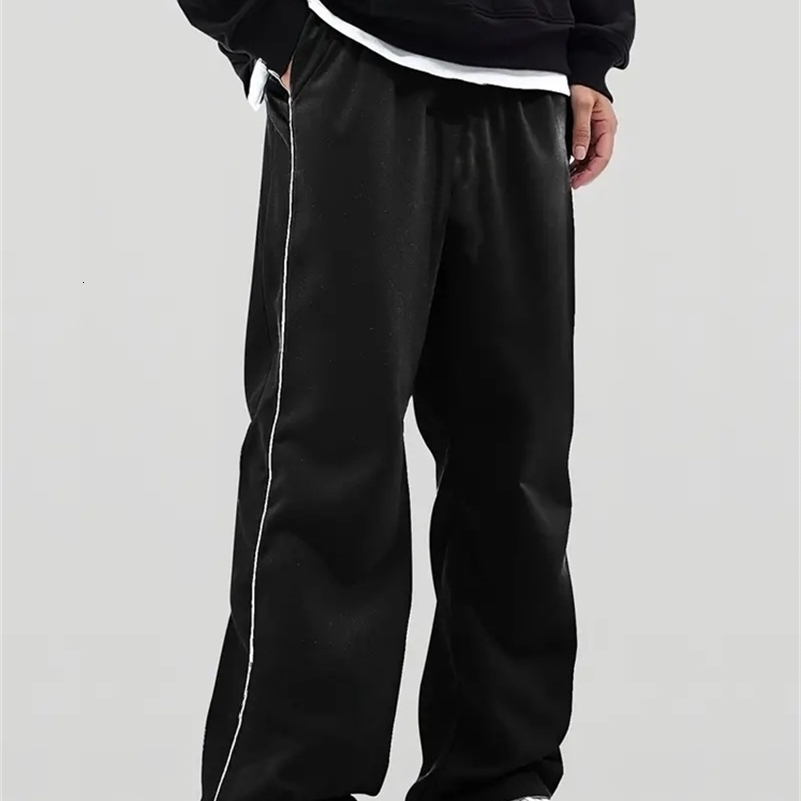 Summer Mens Casual Pants Striped Quick drying Sports Pants Night Cycling Reflective Side Strip 260612