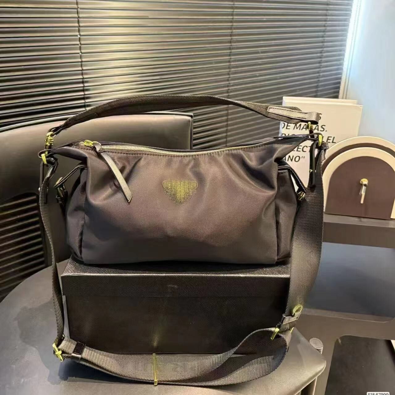 New P Brand Nylon Single Shoulder Commuter Tote Casual Crossbody Underarm Bag Handbag