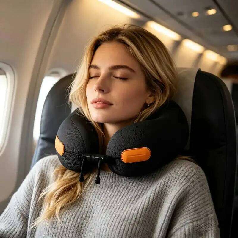 New hot U-shaped memory cotton travel plane portable cervical pillow sleeping neck pillow.