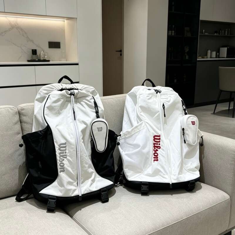 Cross border Wilson tennis sports fitness 2nd generation backpack with independent shoe compartment drawstring casual outdoor hiking bag