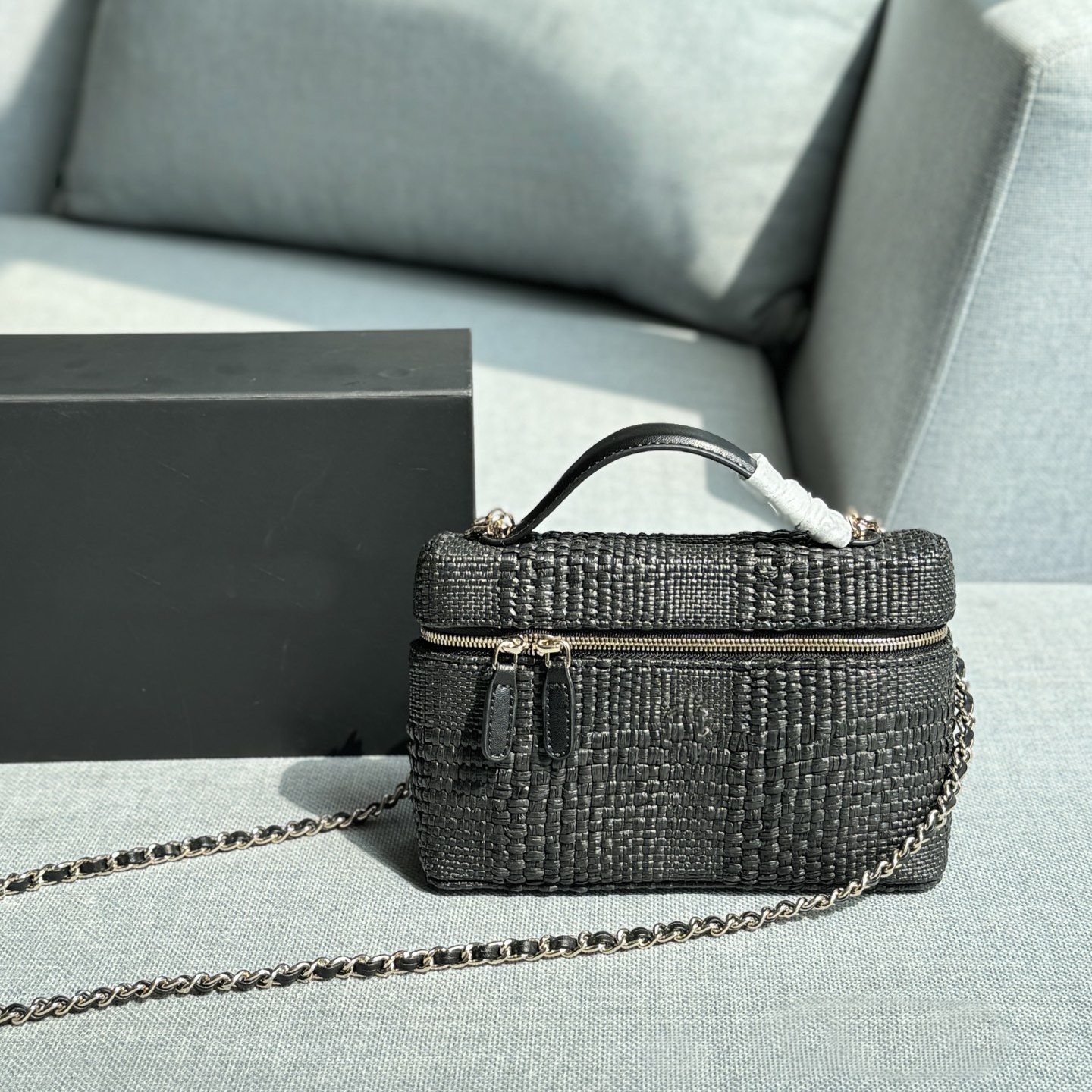 Woven Cosmetic Fashion Shoulder Luxury Versatile Commute Shopping Vanity Designer Wallet Travel Bag-image-1112148737