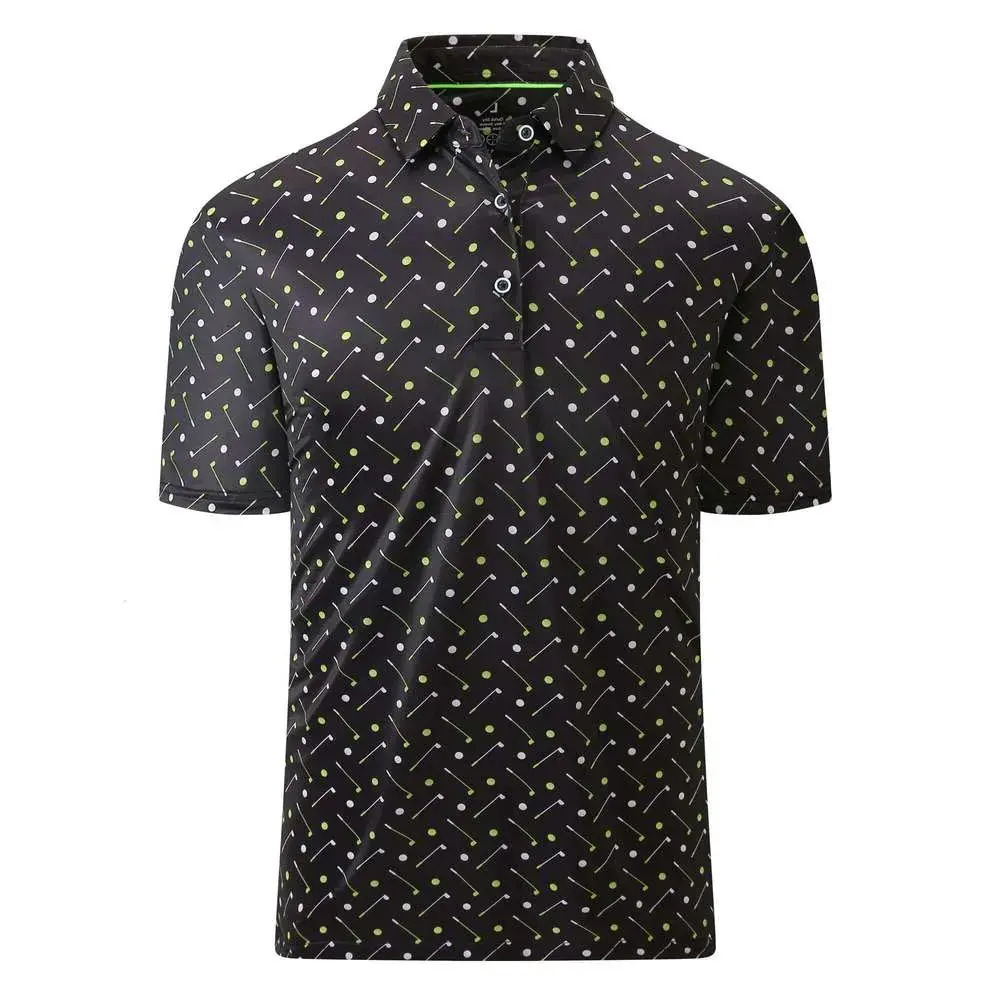 Golfpoloshirts in grote maten, katoenen golfpoloshirts - vochtafvoerende, sneldrogende prestatiepolo's voor heren, casual tops met korte mouwen, plu