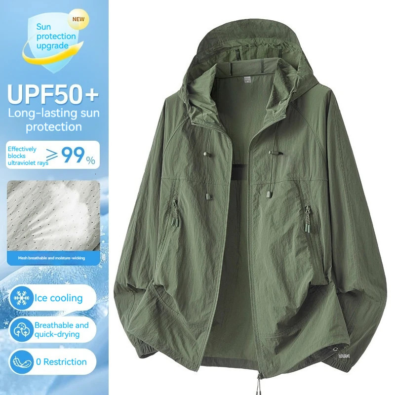 Ice Silk Quick Dry UPF 50 Sun Protection Outdoor Fishing Hiking Shirt Thin Breathable Lightweight Summer Casual Sports Pullover 260609BANJIA