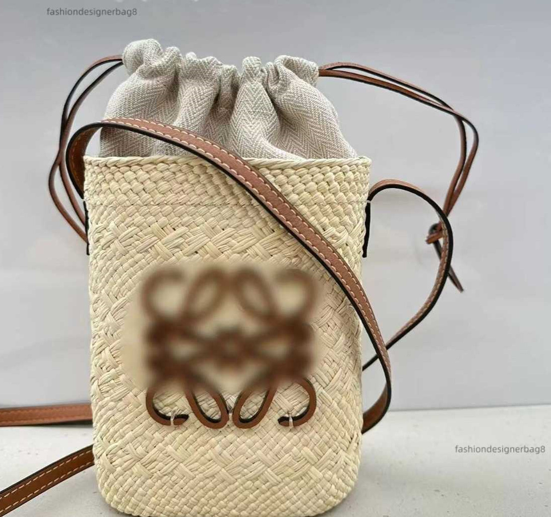 2026 new designer bag French style wicker bag large capacity tote bag hand held drawstring multi color multi functional shoulder bag for phone Hobo