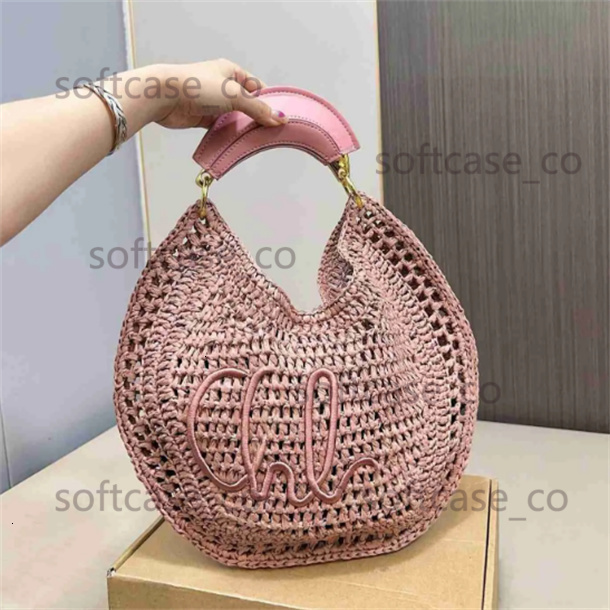 Designer Evening Bags Womens SUMMER BANANA Tote Bag Luxury Lafite Grass beach bag weave Straw Raffias woven handbags vacation travel shopping bags t