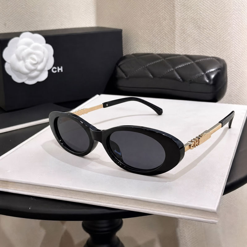 Lunettes de soleil de luxe pour hommes et femmes, monture ovale classique, protection UV, lunettes de conduite en plein air, vacances à la plage,