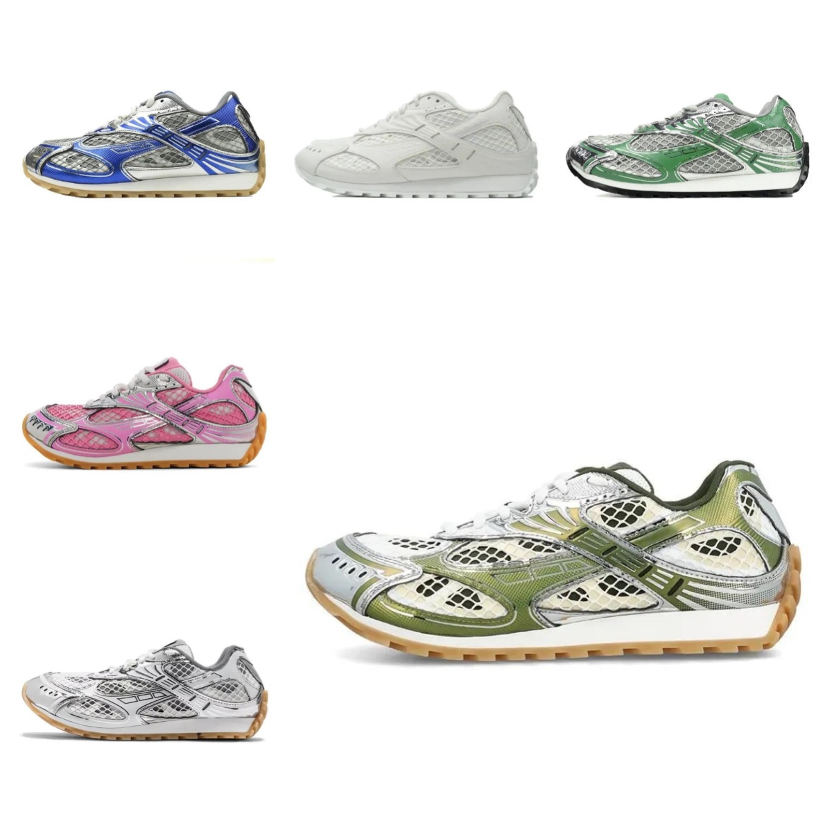 Luxury summer everyday outfits round toe Low top athletic Shoe Designer mesh genuine leather breathable sneakers Women's casual shoes for outdo