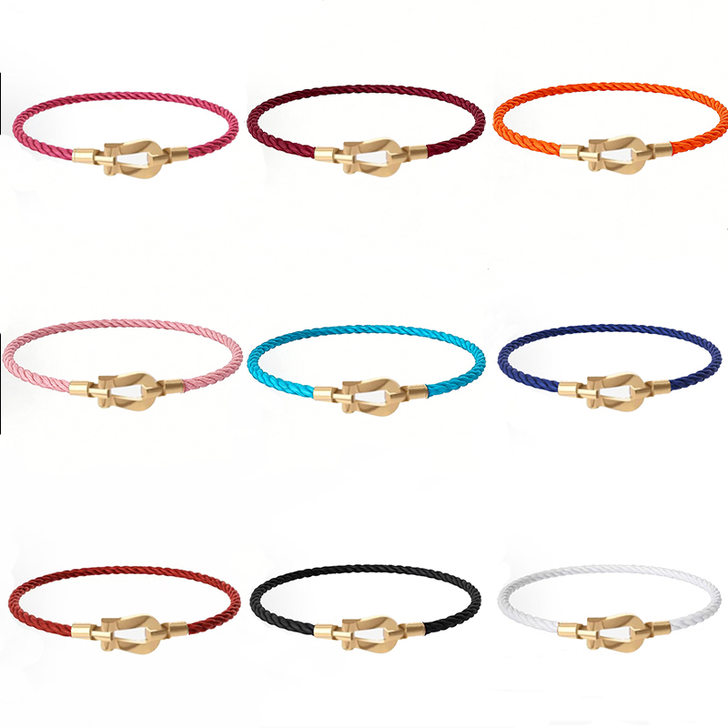 Classic Brand Freed Bracelet Fashion Horseshoe Buckle Rope Bracelet High Quality Stainless Steel Designer Bracelet For Men And Women