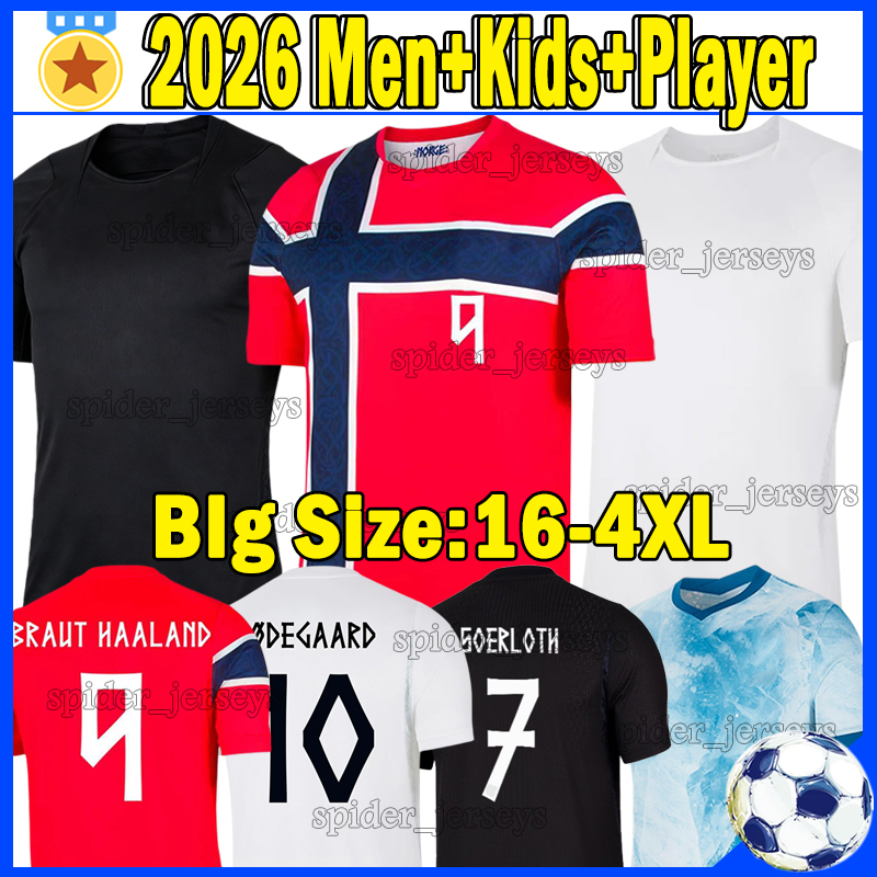 XXXL 4XL Norway 2026 World Cup Soccer Jerseys BRAUT HAALAND national football team 26 27 SORLOTH AASGAARD Retro 1994 98 Football Shirts Player Ve-image-923632886