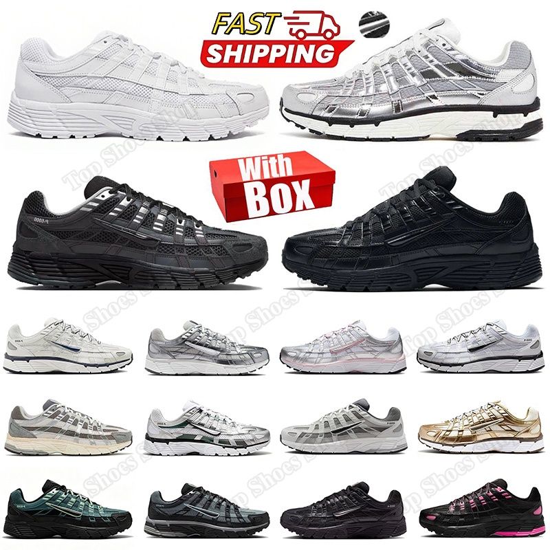 P6000 chaussures hommes femmes p 6000 avec boîte Designer P6000 chaussures de course Shadow gris anthracite métallisé argent triple noir blanc él