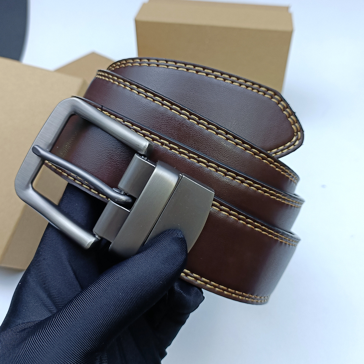 Belts Men's belt designer belt three dimensional embossed durable leather daily travel trendy accessories letter pattern internet celebrity hot
