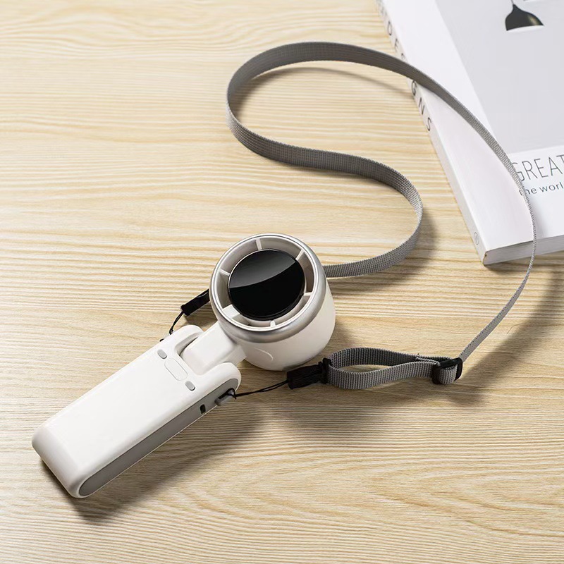 N607 High Speed Brushless Foldable Handheld Fan 13000RPM 5 Speed 1800/3600mAh USB Turbo Portable Fan-image-1110638041