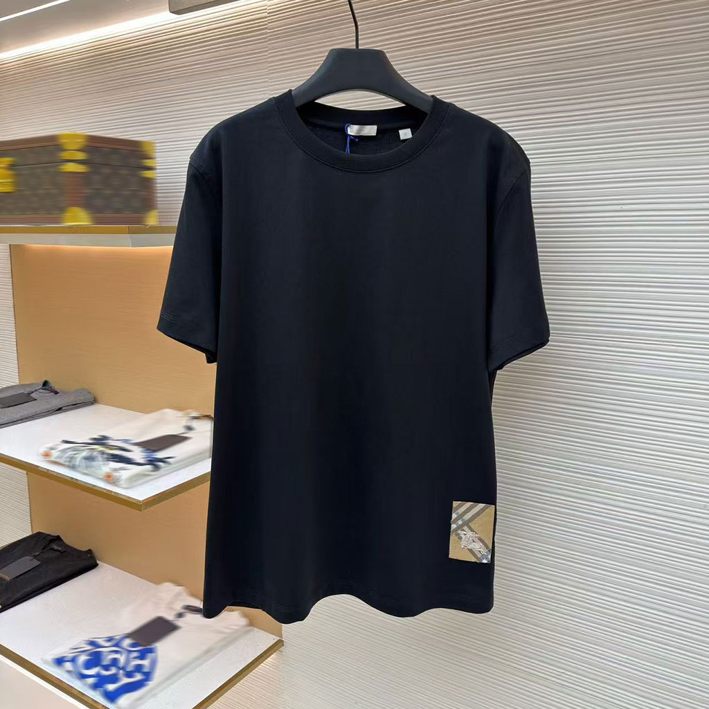 Designer Heren t-shirt van hoge kwaliteit herenoverhemden man tees dames t-shirt Patch streep overhemd met korte mouwen modieus dagelijks gebruik Eu