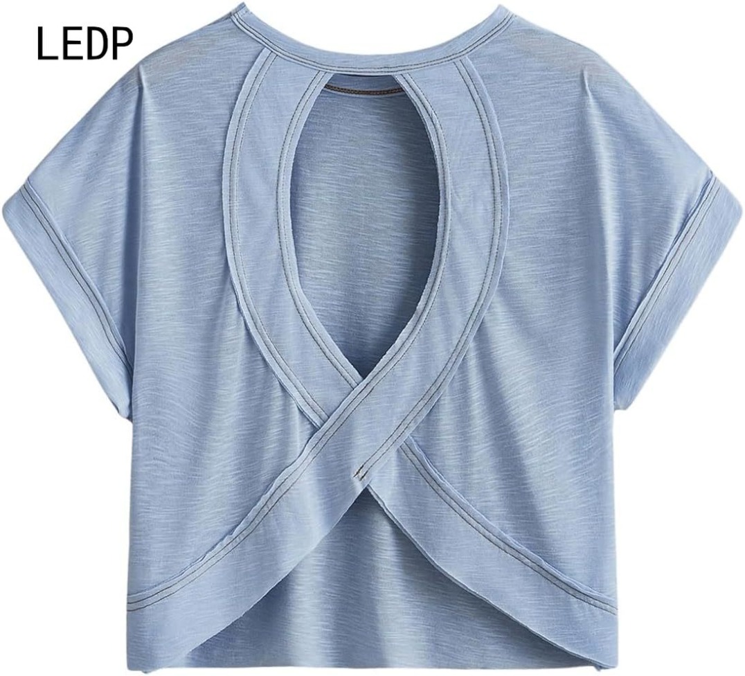 288669 Coral bleached skeleton sweater Large size women's calcium loss wrinkles breathable ocean complaint short sleeve-image-1110614375
