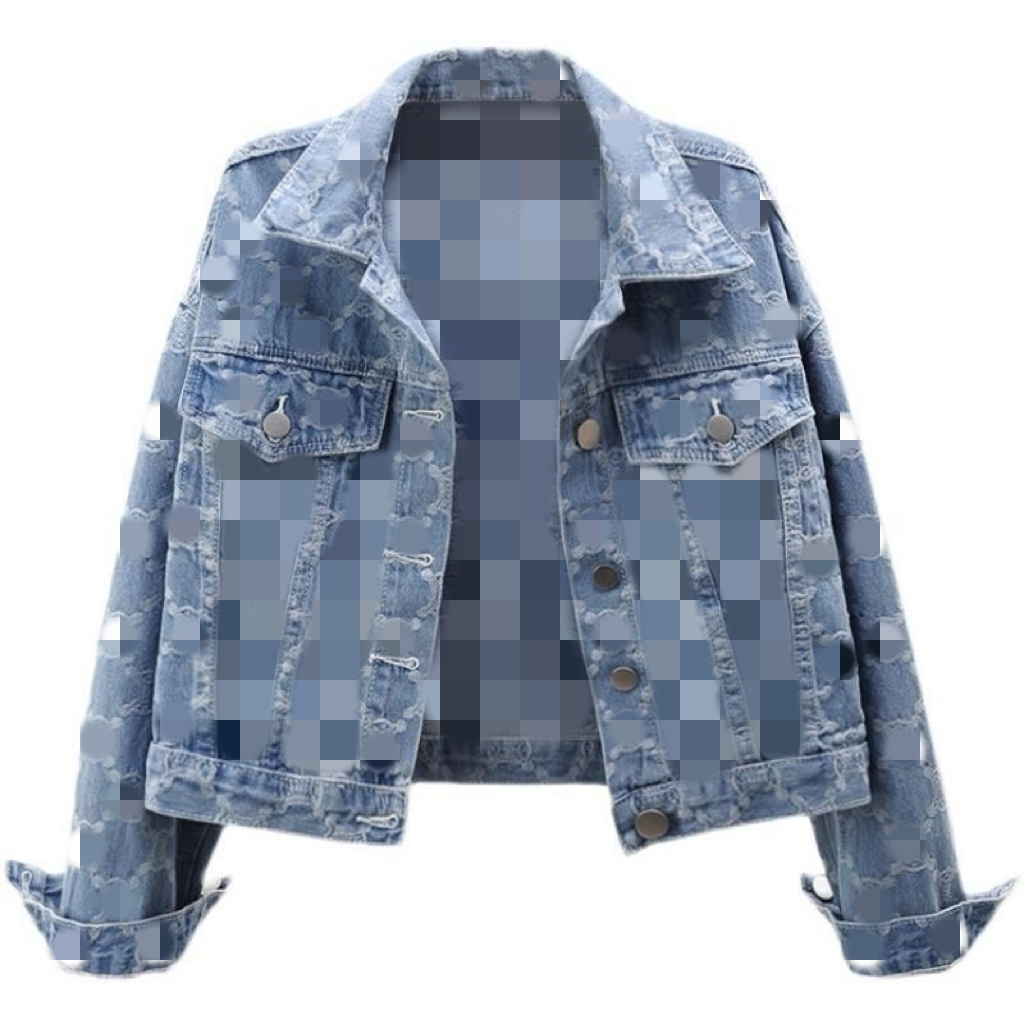 C2036 designer jacket women long sleeve Lapel Neck jeans jackets denim womens coat