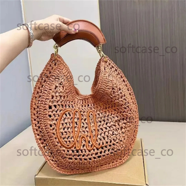 Classic Evening bags Designer Totes Womens SUMMER BANANA Tote Bag Luxury Lafite Grass beach bag weave Straw Raffias woven handbags vacation travel s