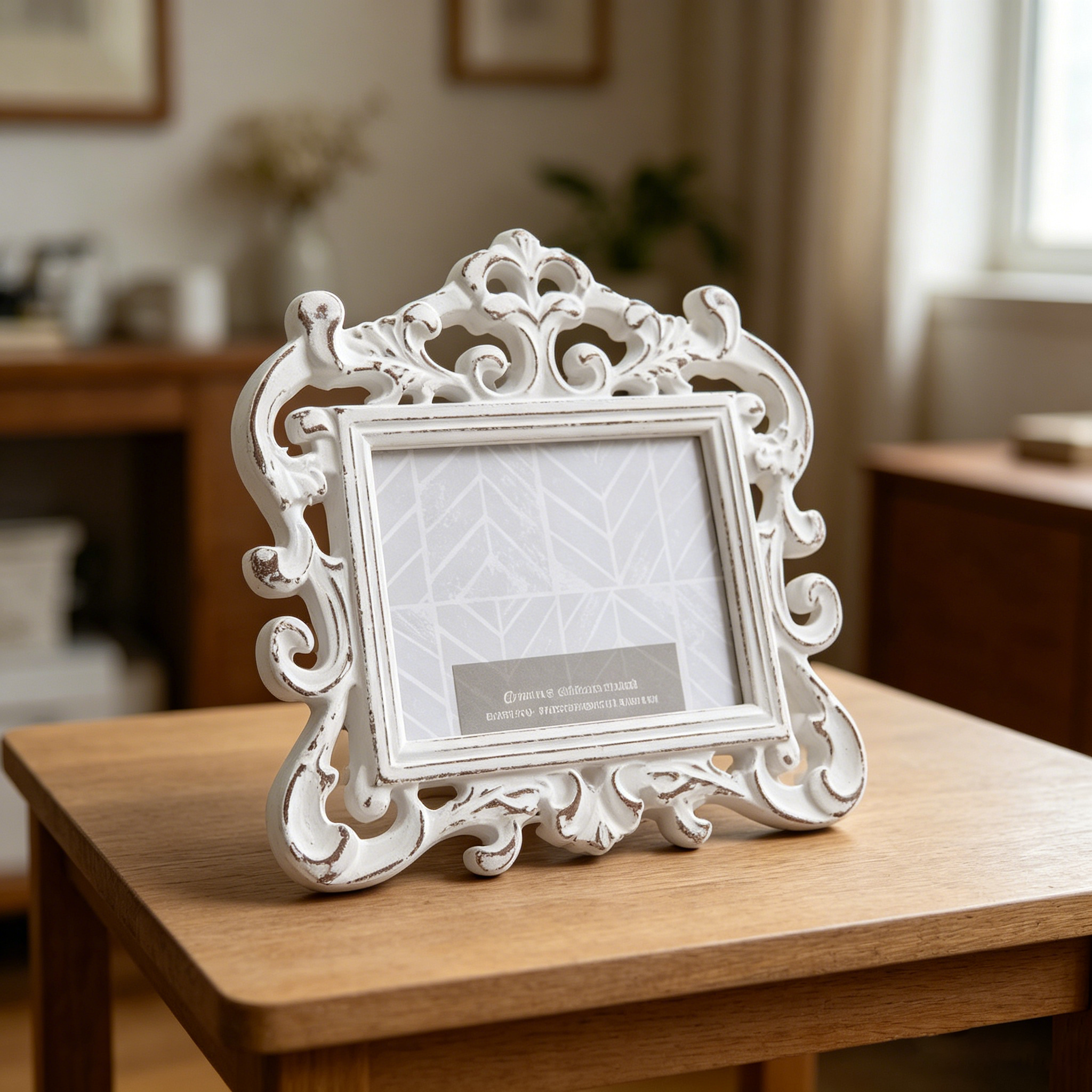 Customizable 4x6' Picture Frame Vintage Wood White Wash Home Decor Photo Frame