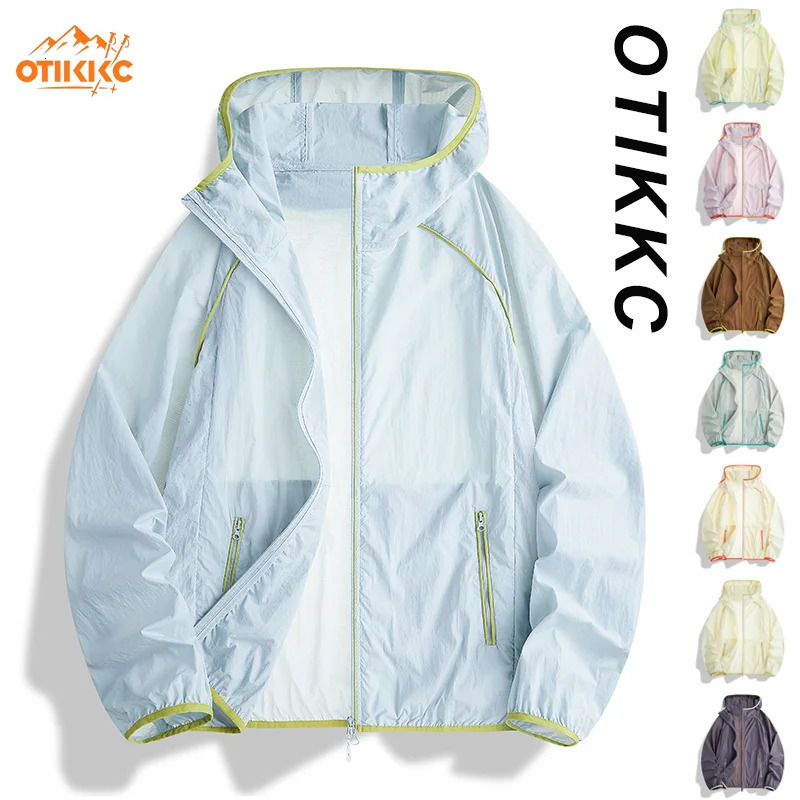 HighQuality Sun Protection Clothing For Men Women Outdoor Sports Hiking AntiUV Macaron Color Woven Hooded SkinClothing 260609BANJIA