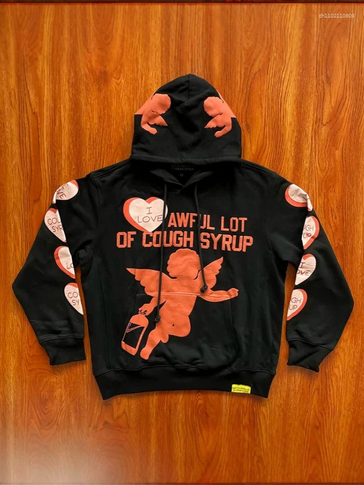 Women's Hoodies 2026 Personalized Printed Sweatshirt With Dropped Shoulders Street Style Retro Unisex Hoodie American-Style Hooded Jacket