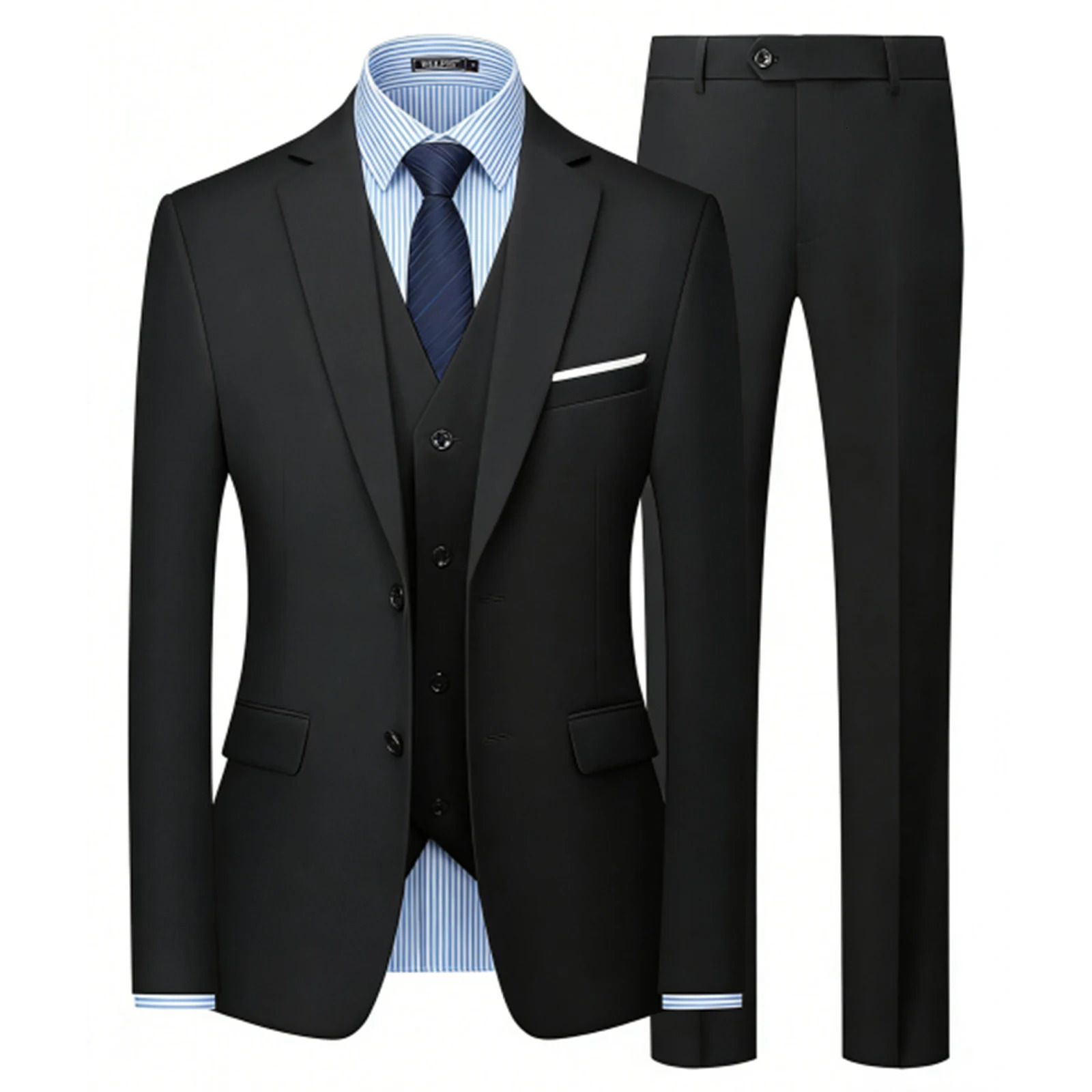 CYPTIRY Mens 3 Piece Suit Set Classic Business Slim Fit Clothing Package Includes Blazer Pants And Shirt 260612BANJIA