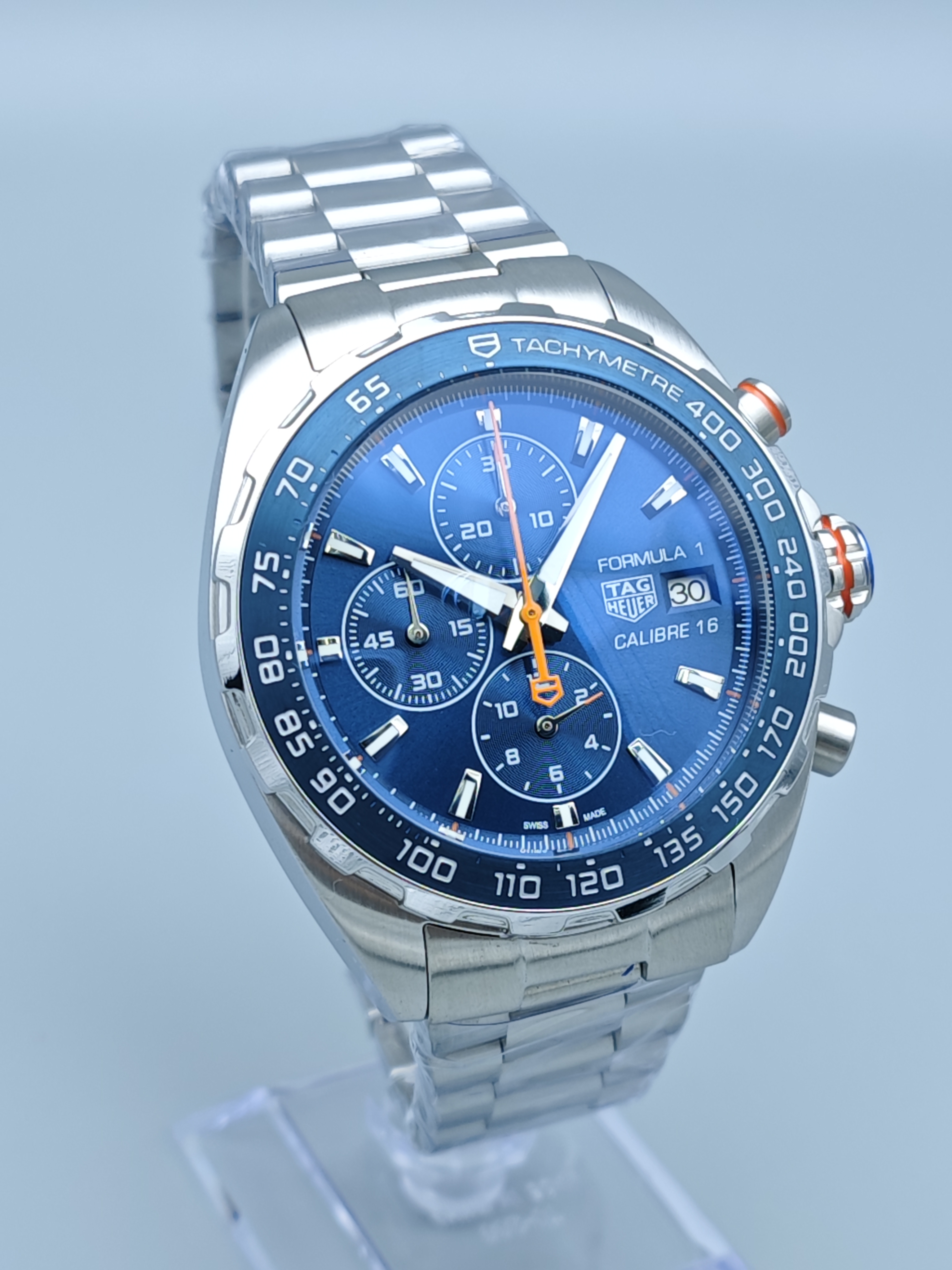TAG Heuer Formula 1 Calibre 16 Chronograph Quartz Purchase Stainless Steel Men's Watch Stainless Steel Case Silver Case New Black Case