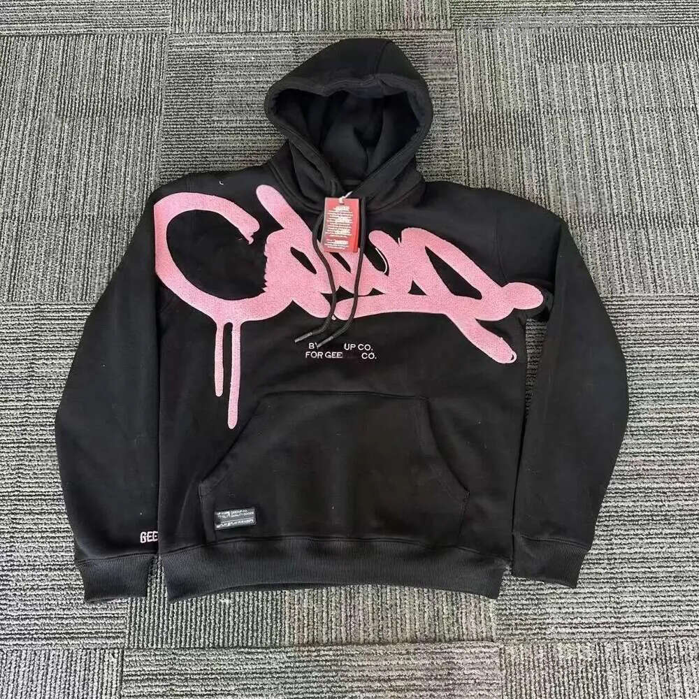 Geedup Sweatshirts Designer Hoodie New Style Letter Printed Graphic Hooded American Street Style Autumn And Winter Casual Loose Fit Geedups Hoodie S