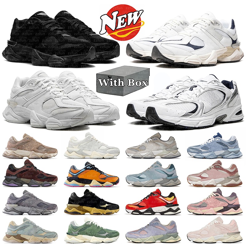 With box designer shoes 9060 for men women 530 running shoes Triple Black White Blue Pink Grey Brown mens womens outdoors trainers sneakers size 36-