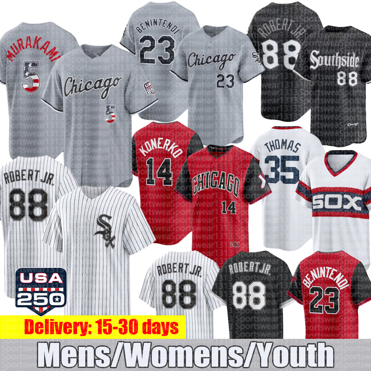 White Sox jersey Andrew Benintendi Lenyn Sosa Michael A. Taylor #30 Julks Chicagocity customized Baseball Jerseys-image-950953611