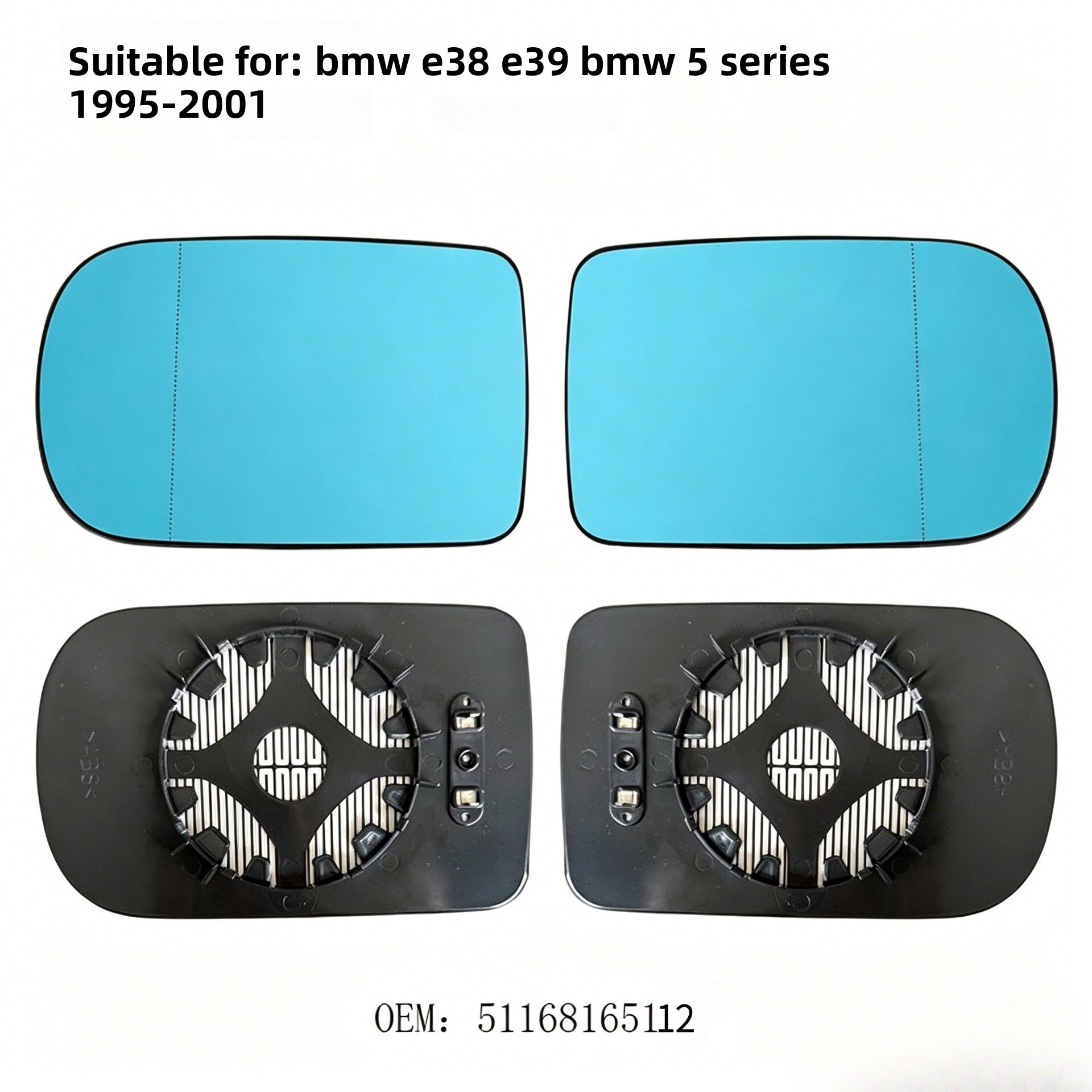 51168165112 is suitable for 95-03 BMW 7 S7 E38 and 5 Series S5 E39 rearview mirror heating-image-1110752236