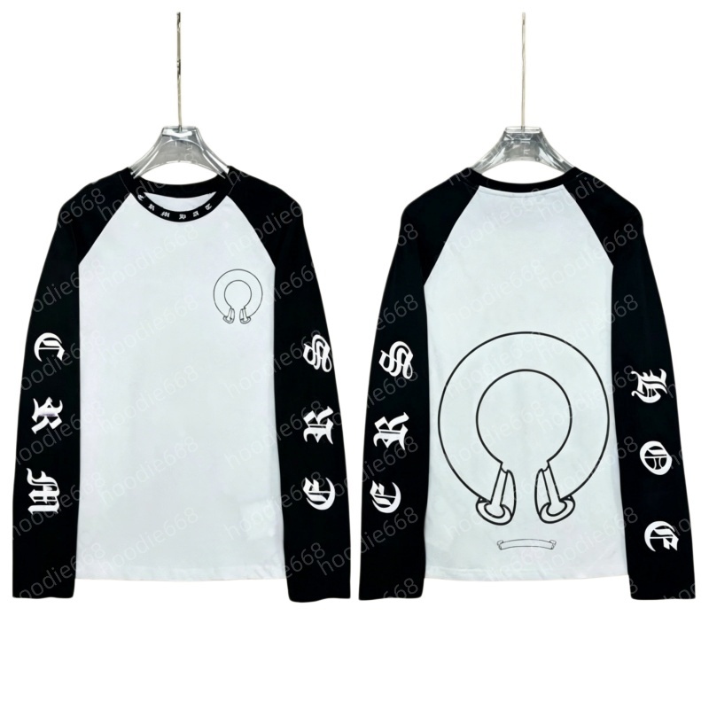 Designer hoodie shirt mens chromelys high quality designer tee jumper sweatshirt sweater for men cotton pullover embroidery letter sleeve o-neck-image-1110865402