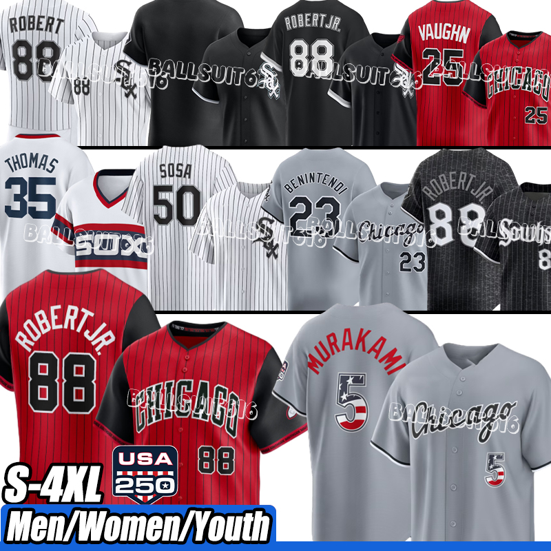 Andrew Benintendi Luis Robert Jr white sox 2025 city connect jersey Lenyn Sosa Miguel Vargas Chicagos White Sox jersey 2026 Andrew Vaughn Basebal-image-944314245