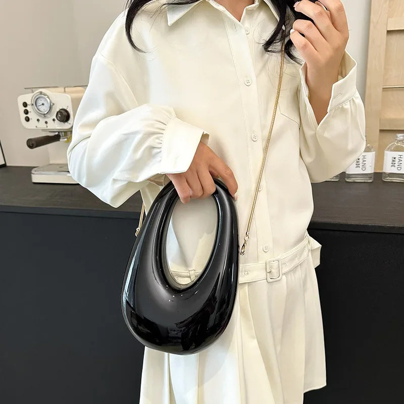 Acrylic Going Out Handbag Ins Fashion Glossy Womens Dinner Bags Diagonal Span Wrist Bag Shoulder Messenger Bag 260615BJ