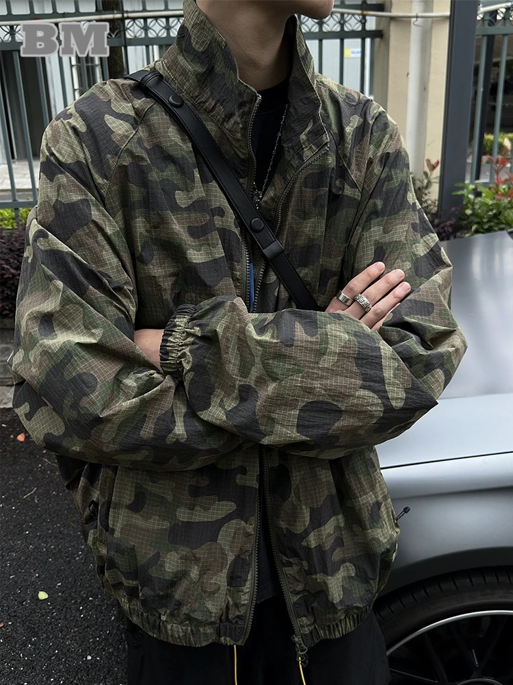 Summer Thin Breathable SunProtective Clothing Men Upf50 Outdoor Uv Resistant Camouflage Jacket Korean Fashion Oversize Coat 260609BANJIA