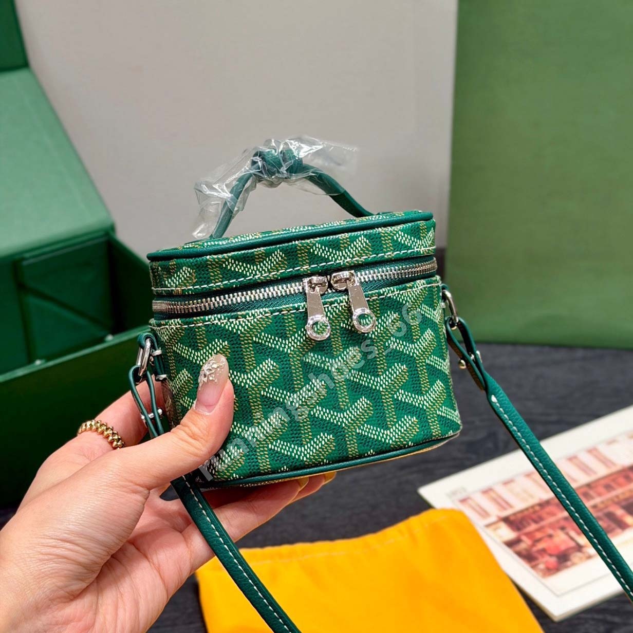 Muse Makeup Bag Vanity Bag Designer Bag Luxury Shoulder Bag Quality Leather Crossbody Bag Houndstooth Full Print Handbag Lipstick Bag Mini Purse 10/