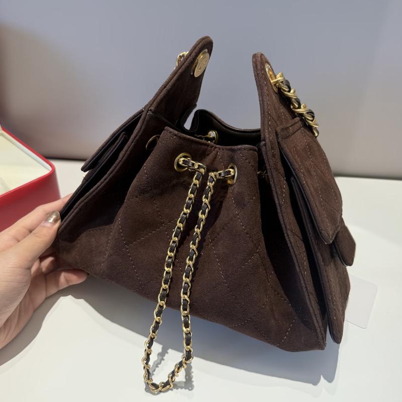 Fashion Designer Shoulder Bag Genuine Handbag Female Mini Black Bucket bag 2026 New Brand Commuter Bags Autumn And Winter Letter Messenger Clutch
