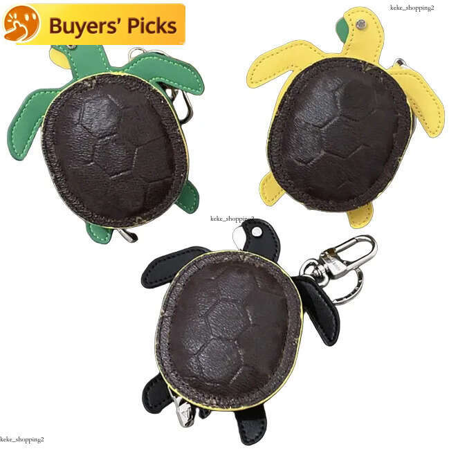 Presbyopia Flower Print Dog Tortoise Crab Model Keychain Key Chains Ring Holder Designer Letter Keychains For Porte Clef Gift Men Women Car Bag Pend
