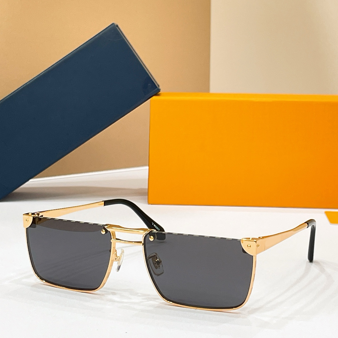Sunglasses Men Women Designer Luxury 3206 Fashion Popular Summer High Street Outdoor Style Anti-Ultraviolet Retro Plate Metal Square Full Frames Ran